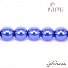 Voskované perly - ESTRELA - modrá 12395, veľkosť 6 mm, 80 ks (č.14)