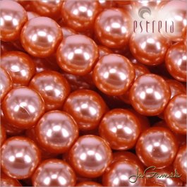 Voskované perly - ESTRELA - lososová 12885, veľkosť 3 mm, 40 ks (č.3)