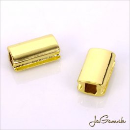 Kovová korálka 10,5x6,5mm zlatá, 1ks (kk181)