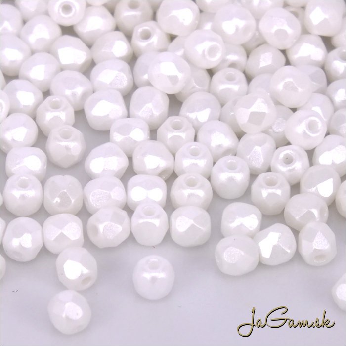 Ohňovky 3 mm biela PEARL COAT SNOW 02010/25001, 40ks (5063)