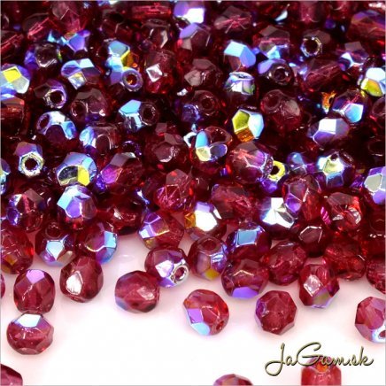 Ohňovky 4mm ružová AB 70350,  40ks (5378)