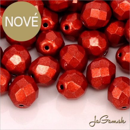 Ohňovky 8 mm červená metalická 05A08 15 ks (5933)