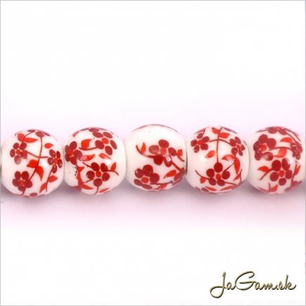 Porcelánové korálky 10 mm, 2 ks (11031_01)