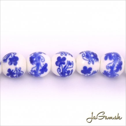 Porcelánové korálky 10 mm, 2 ks (11031_05)