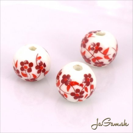 Porcelánové korálky 12 mm, 2 ks (11033_01)