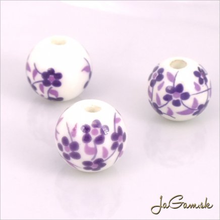 Porcelánové korálky 12 mm, 2 ks (11033_02)