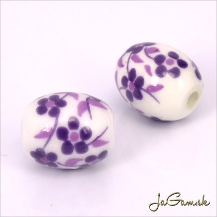 Porcelánové korálky 12x10 mm, 2 ks (11032_02)