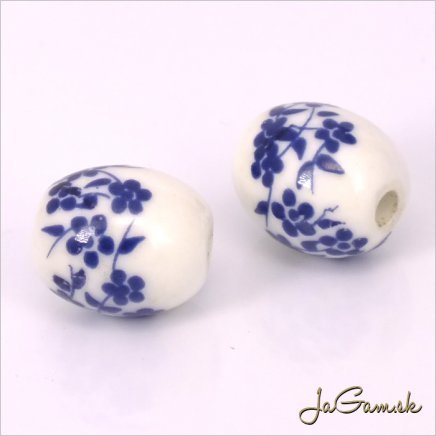 Porcelánové korálky 12x10 mm, 2 ks (11032_04)