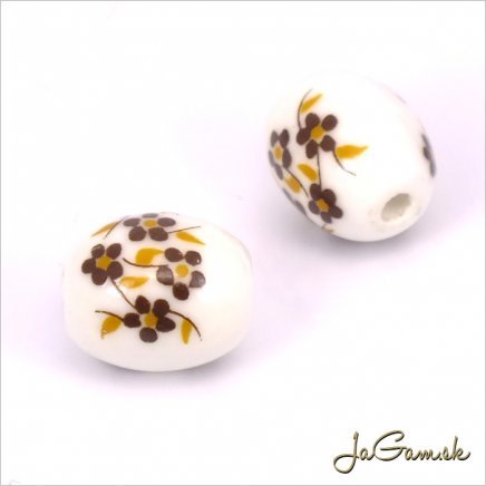 Porcelánové korálky 12x10 mm, 2 ks (11032_08)