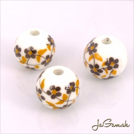 Porcelánové korálky 10 mm, 2 ks (11031_06)