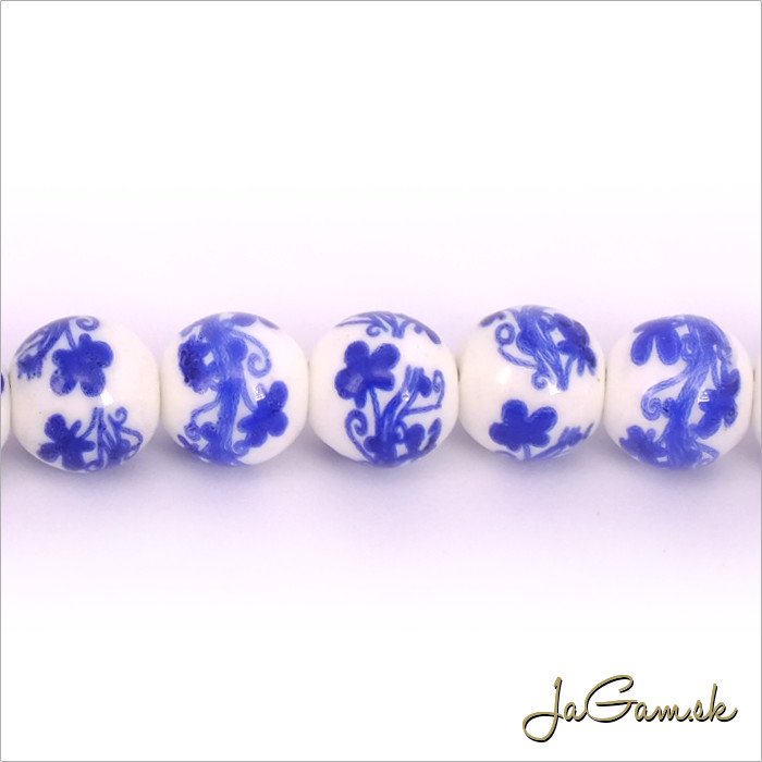 Porcelánové korálky 10 mm, 2 ks (11031_05)