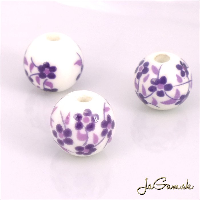 Porcelánové korálky 12 mm, 2 ks (11033_02)