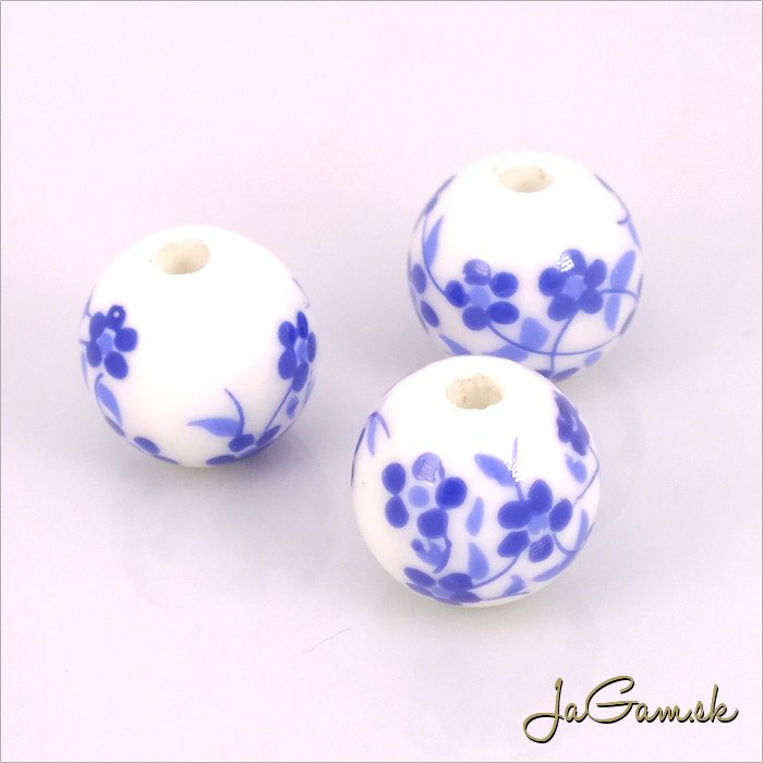 Porcelánové korálky 12 mm, 2 ks (11033_03)