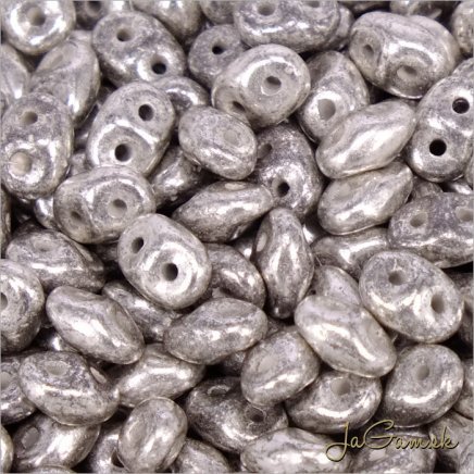 MATUBO Superduo - Silver Luster - Jet - TS23980 - 10 g (129)