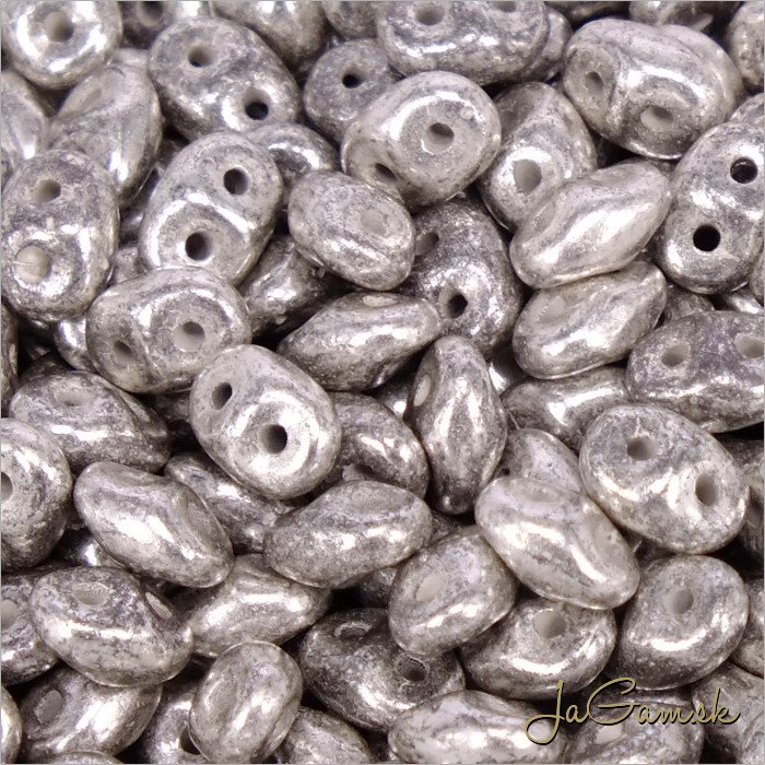 MATUBO Superduo - Silver Luster - Jet - TS23980 - 10 g (129)