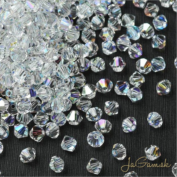 Preciosa MC rondell 4mm Crystal Glitter, 20ks (PREC_MC331)