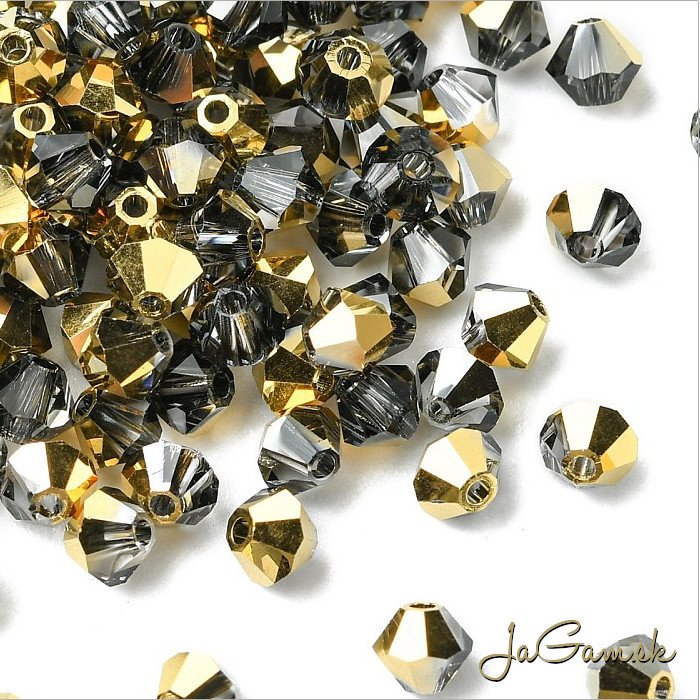 Preciosa MC rondell 4mm Aurum half, 20ks (PREC_MC334)