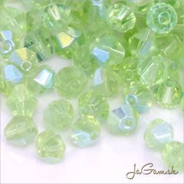 Slniečka 4 mm Zelená AB 20 ks (7004)