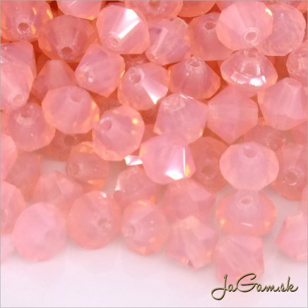 Slniečka 4 mm ružová/ opál 30 ks (7028mc)