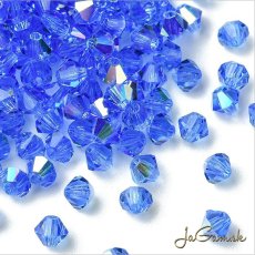 Preciosa MC rondell 3mm Sapphire Glitter, 20ks (PREC_MC337)