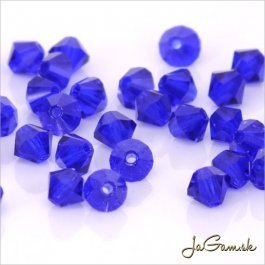 Slniečka 4 mm Modrá/Blue Cobalt 20 ks (7043mc)