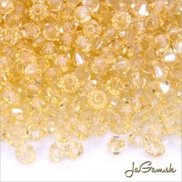 Slniečka 3mm medová s listrom 00010/14413, 30ks (7081mc)