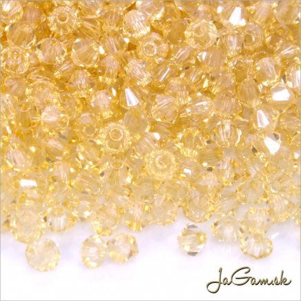 Slniečka 3mm medová s listrom 00010/14413, 30ks (7081mc)