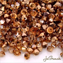 Slniečka 3mm ružové zlato polopokov 00010/27101, 30ks (7085mc)