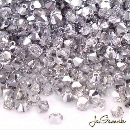 Slniečka 3mm strieborná/ priehľadná 00010/27001, 30ks (7106mc)