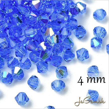Preciosa MC rondell 4mm Sapphire Glitter, 20ks (PREC_MC324)