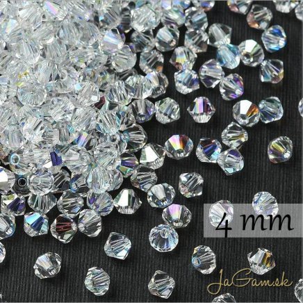 Preciosa MC rondell 4mm Crystal Glitter, 20ks (PREC_MC331)