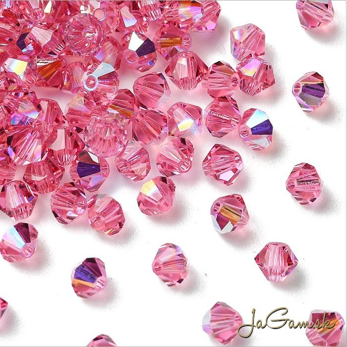 Preciosa MC rondell 4mm Rose Glitter, 20ks (PREC_MC328)