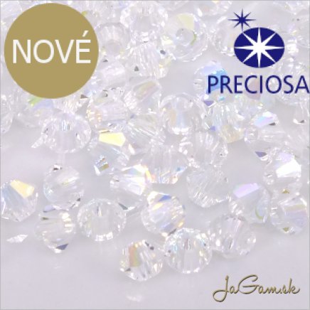 Preciosa MC rondell 4mm Crystal AB, 20ks (PREC_MC343)