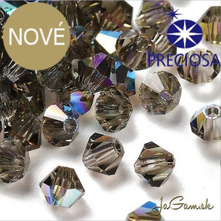 Preciosa MC rondell 3mm Black Diamond Glitter, 20ks (PREC_MC342)