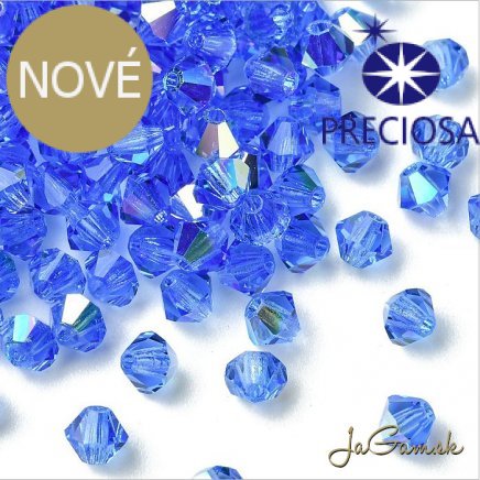 Preciosa MC rondell 3mm Sapphire Glitter, 20ks (PREC_MC337)