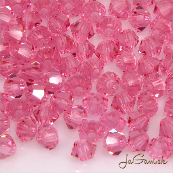 Preciosa MC rondell 3mm Rose, 20ks (PREC_MC310)