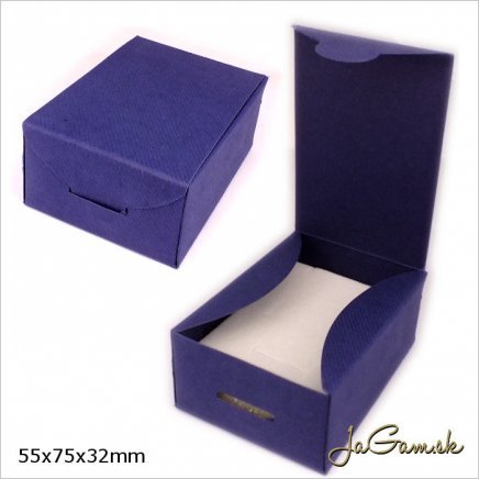 Darčeková krabička 5,5 x 7,5 x 3,2 cm modrá (k1022)