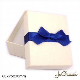 Darčeková krabička 6 x 7,5 x 3 cm krémová (k1034)