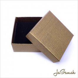 Darčeková krabička 7,5x7,5x3cm hnedá (k1038)