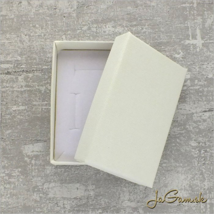 Darčeková krabička 5x8cm krémová (k1046)
