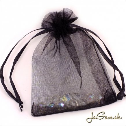 Vrecúško z organzy 9x12cm čiena 5ks (ORV_013)