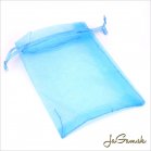 Vrecúško z organzy 9x12cm tyrkysová 5ks (ORV_010)