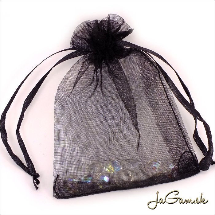 Vrecúško z organzy 9x12cm čiena 5ks (ORV_013)