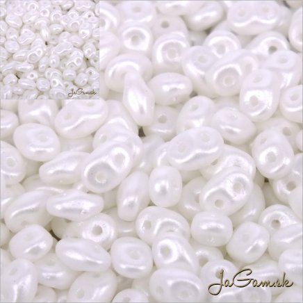 MATUBO Superduo - Luster - Opaque White L03000 - 10 g (sv003)