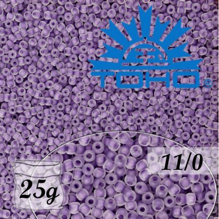 Toho Rokajl 11/0 Inside-Color Frosted Crystal/Grape Lined č.774F 25g