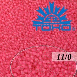 Toho Rokajl 11/0 -Inside-Color Crystal/Carnation Lined č.965 8g