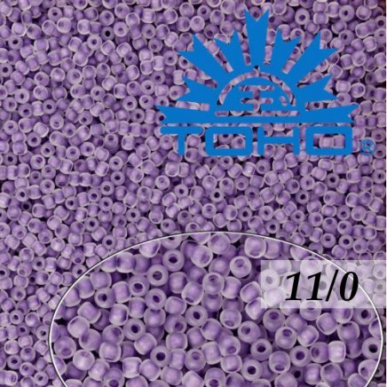 Toho Rokajl 11/0 Inside-Color Frosted Crystal/Grape Lined č.774F 8g