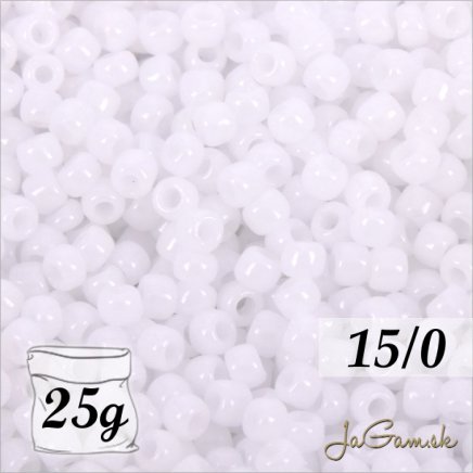 Toho Rokajl 15/0 Opaque White č.41 25g