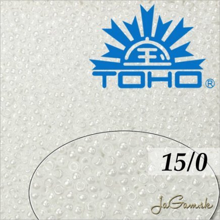 Toho Rokajl 15/0 Opaque-Lustered White 5g (č.121)