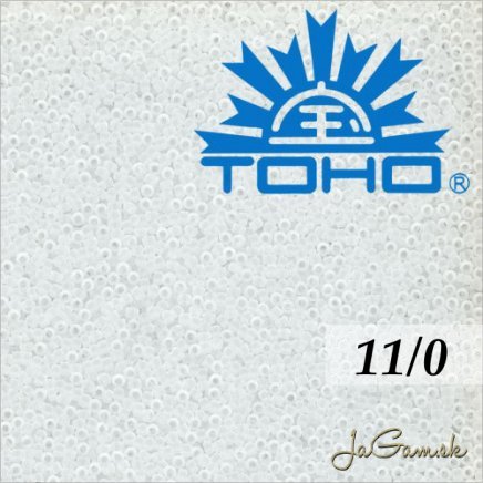 Toho Rokajl 11/0 Transparent frosted crystal 8g (č.1F)